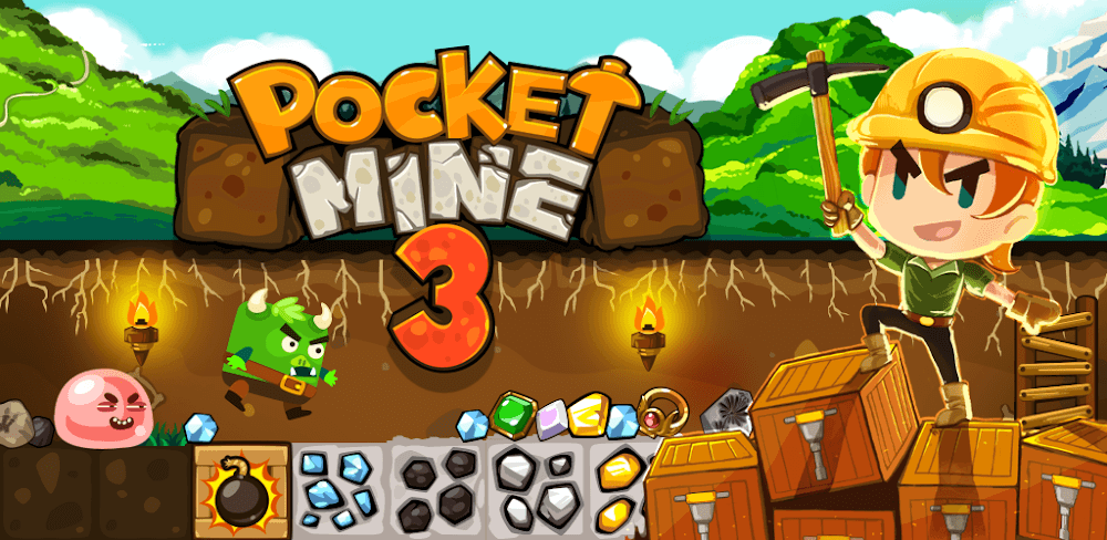 Pocket Mine 3 Mod APK (Stamina, Double Cash, Magnet)