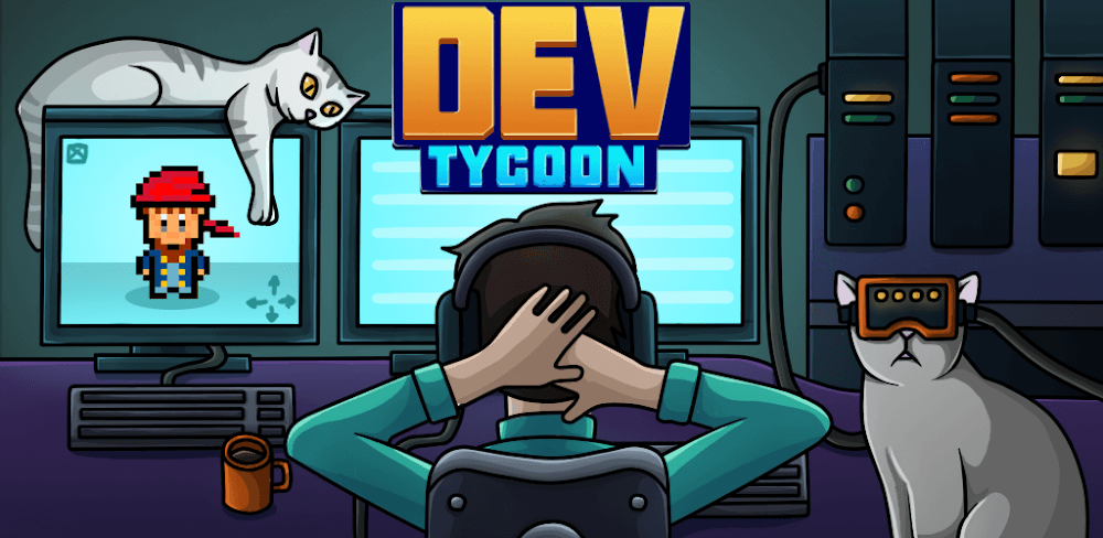 Dev Tycoon Inc Mod APK (Unlimited XP, Skill, Score, All Unlocked)