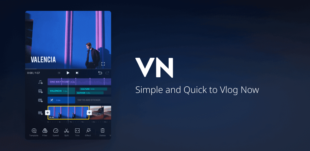 VlogNow VN Video Editor Mod APK (Premium Unlocked)