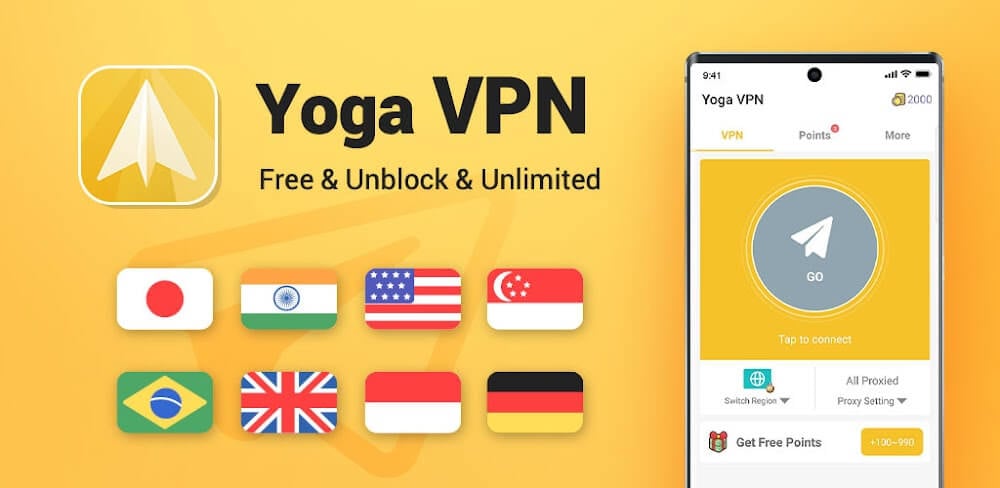 Yoga VPN Mod APK (Premium, Unlimited Coins)
