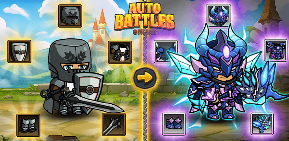 Auto Battles Online Mod APK (Damage/Defense, Attack Speed)