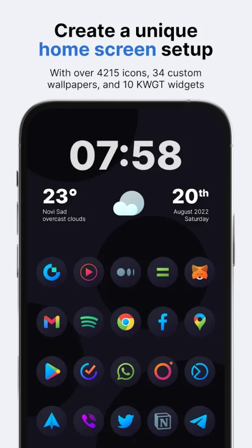 Hera Dark: Circle Icon Pack