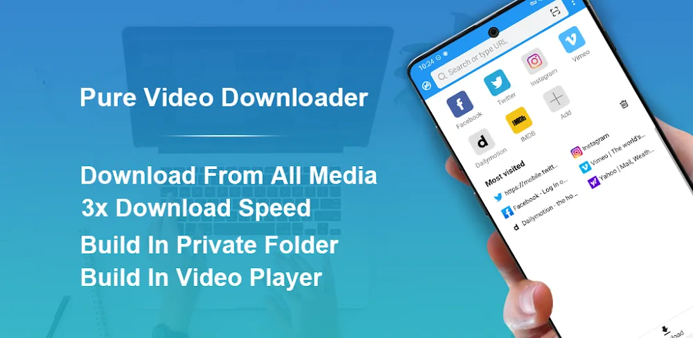 Pure Video Downloader Mod APK (Premium Unlocked)